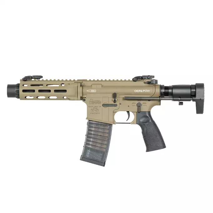 [Zestaw] Replika Daniel Defense DDM4 PDW SBR - DH [EMG] + Magazynek LANCER L5 AWM 300 Blackout na 190 kulek do M4/AR15 [EMG]