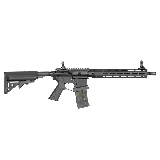 [Zestaw] Replika karabinka Lancer Systems 14.5" L15 Defense - Black [EMG] + Magazynek LANCER L5 AWM 5.56x45 na 220 kulek do M4/AR15 [EMG]