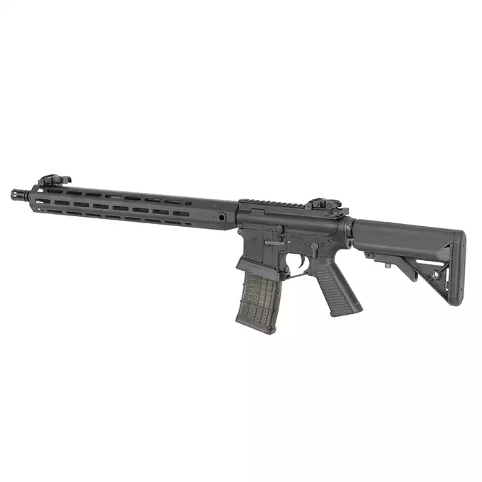 [Zestaw] Replika karabinka Lancer Systems 16" L15 Defense - Black [EMG] + Magazynek LANCER L5 AWM 5.56x45 na 220 kulek do M4/AR15 [EMG]