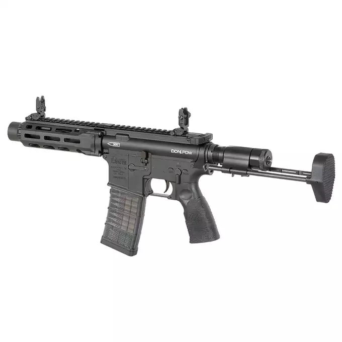 [Zestaw] Replika Daniel Defense DDM4 PDW SBR - Black [EMG] + Magazynek LANCER L5 AWM 300 Blackout na 190 kulek do M4/AR15 [EMG]