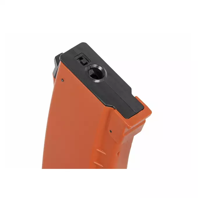 [Zestaw] Replika Karabinka AK-74N Sports Line AEG [S&amp;T] + Polimerowy magazynek mid-cap na 150 kulek do AK74/AK105 - Orange [S&amp;T]