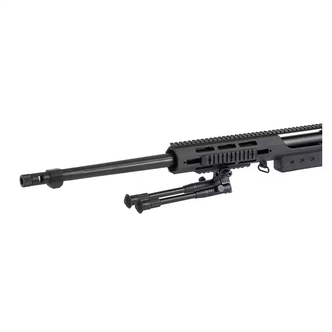 [Zestaw] MB03AE Upgraded Version (520 FPS) - Black [WELL] + Celownik optyczny 3-9X50AOEG - Black [PCS] + Regulowany dwójnóg na szynę RIS - krótki [PJ]