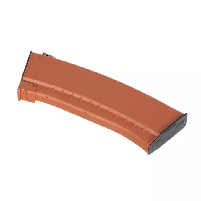 [Zestaw] Replika Karabinka AK-74N Sports Line AEG [S&amp;T] + Polimerowy magazynek mid-cap na 150 kulek do AK74/AK105 - Orange [S&amp;T]
