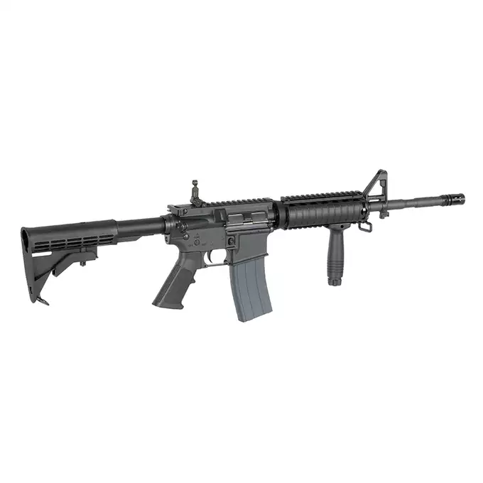 [Zestaw] Replika Gazowa Karabinka M4A1 RIS SOPMOD 14.5" - Black [CGS] + Magazynek AR15 Green Gaz do karabinków gazowych CGS, MWS - Black [CGS]