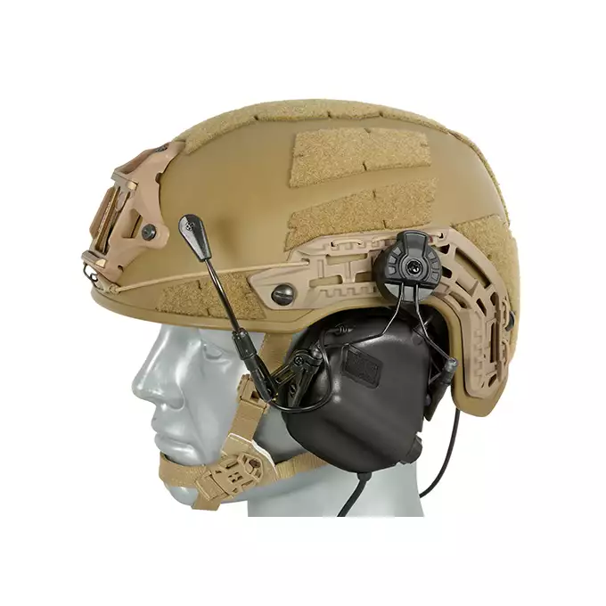[Zestaw] M32H Aktywne ochronniki słuchu z mikrofonem na hełm FAST - BK [EARMOR] + Uchwyty adaptera zestawu słuchawkowego Earmor M16 do M31 / M32 - Black [EARMOR]
