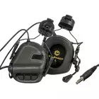 [Zestaw] M32H Aktywne ochronniki słuchu z mikrofonem na hełm FAST - BK [EARMOR] + Uchwyty adaptera zestawu słuchawkowego Earmor M16 do M31 / M32 - Black [EARMOR]