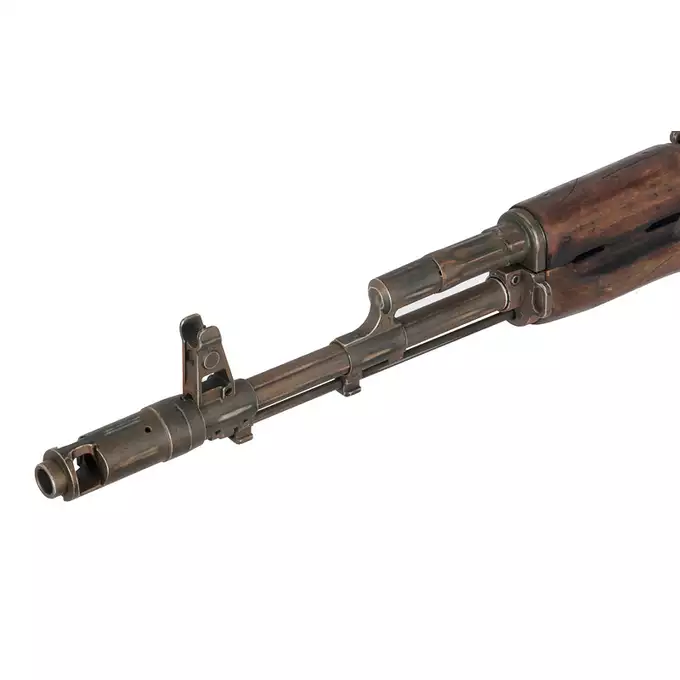 [Set] AK-74 ASK201 Battle Worn Airsoft Rifle [APS] + SVD, AK Red dot sight 1x28x40 - black [Vector Optics]