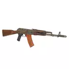 [Set] AK-74 ASK201 Battle Worn Airsoft Rifle [APS] + SVD, AK Red dot sight 1x28x40 - black [Vector Optics]