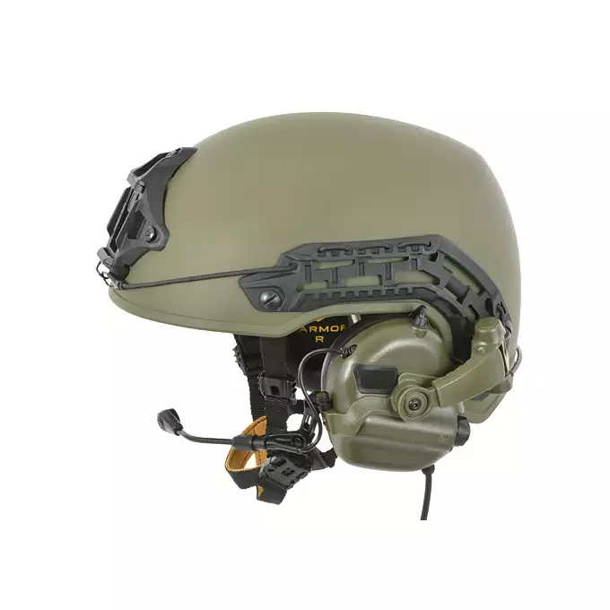 [Zestaw] M32H Aktywne ochronniki słuchu z mikrofonem na hełm FAST - BK [EARMOR] + Uchwyty adaptera zestawu słuchawkowego Earmor M16 do M31 / M32 - Black [EARMOR]