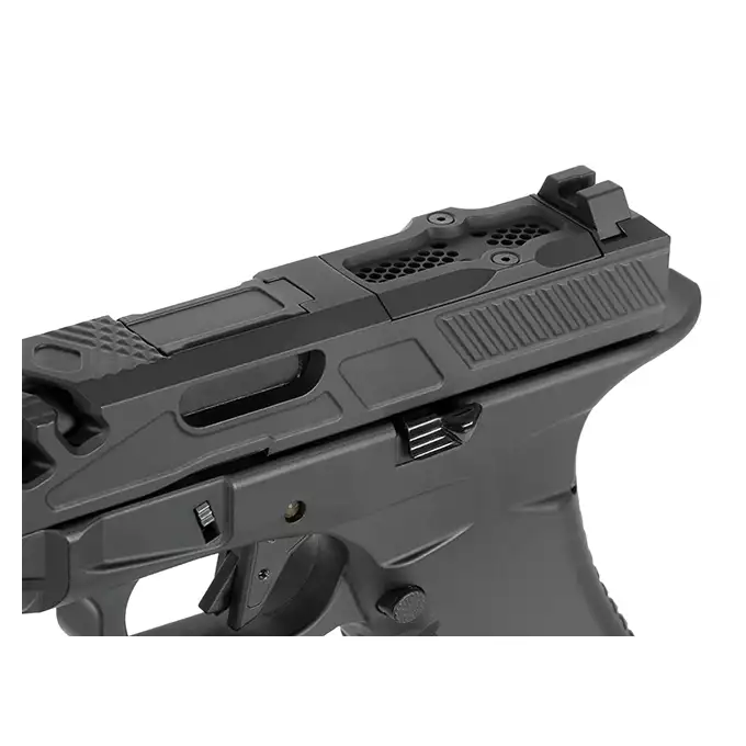 [Zestaw] Replika F1 BSF-19B - Black [EMG] + Miniaturowy Celownik Pistoletowy / karabinowy - Black [JJ Airsoft]