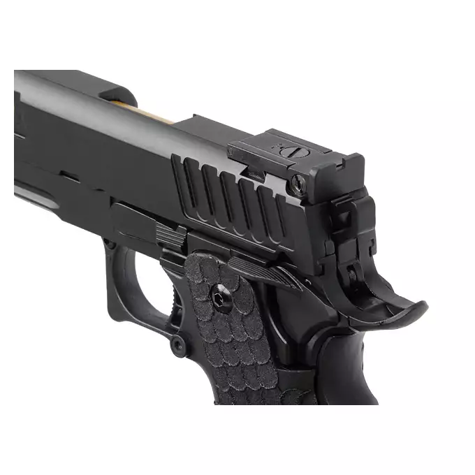 [Zestaw] R608 - Black [Army Armament] + Długi magazynek do modeli Hi-Capa R501/R603/R604 - Silver [Army Armament]