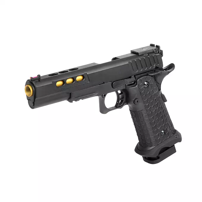 [Zestaw] R608 - Black [Army Armament] + Długi magazynek do modeli Hi-Capa R501/R603/R604 - Silver [Army Armament]