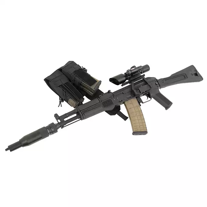 [Set] AK-74N Sports Line Airsoft Assault Rifle [S&amp;T] + Mount for AK [CYMA] + Victoptics IPM 1x23x34 Red Dot Sight - Black [Vector Optics]