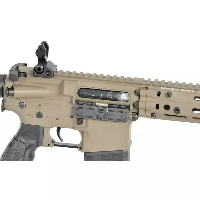 [Zestaw] Replika Daniel Defense M4A1 RIII 14.5" - FDE [EMG] + Magazynek LANCER L5 AWM 5.56x45 na 220 kulek do M4/AR15 [EMG]