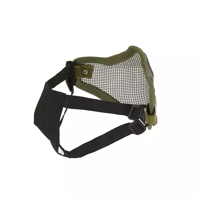 Stalowa maska ochronna V.1 - Olive/Skull [CS]
