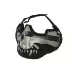 Duża stalowa maska ochronna V.2 - Black Skull [CS]