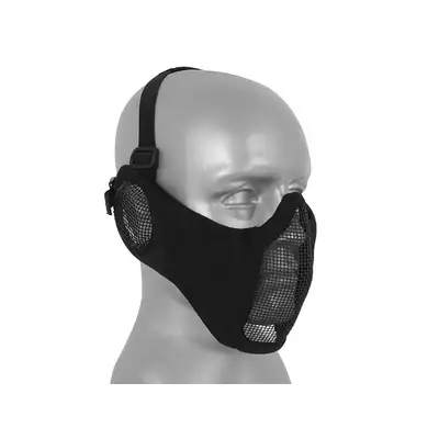 Stalowa maska siatkowa 3.0 - Black [WOSPORT]