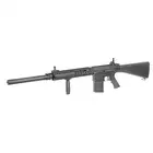 [Zestaw] Replika samopowtarzalnego karabinu MK11 mod 0 [A&amp;K] + Magazynek Hi-Cap (Battle Worn) na 400 kulek do SR25 - Black [BattleAxe]