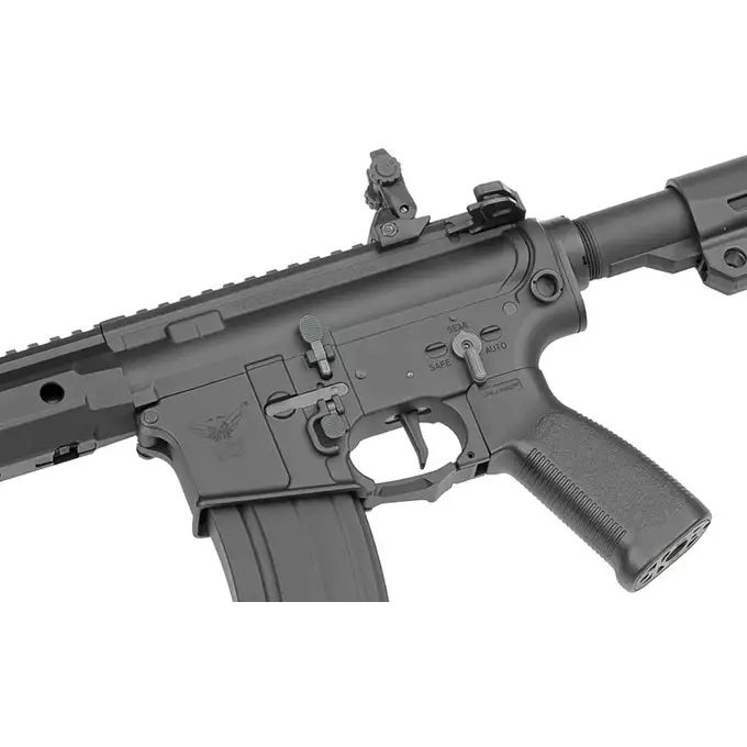 [Zestaw] M906C Fire Control System Edition [DE] + Polimerowy magazynek 200 kulek 416/SCAR16/AR15 - Translucent [BattleAxe]
