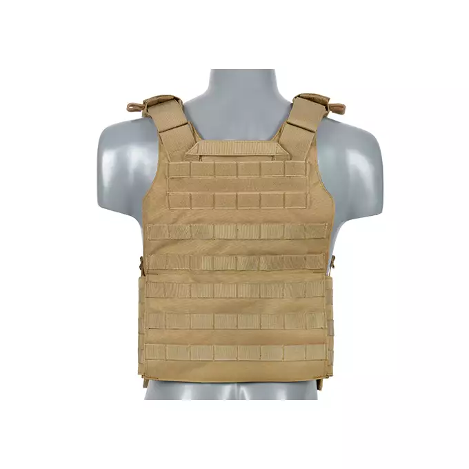 [Zestaw] Kamizelka taktyczna Goliath XL - TAN [8FIELDS] + Panel administracyjny - Coyote [8FIELDS] + Torba zrzutowa na magazynki - coyote [8FIELDS] + Prosta ładownica na naboje do strzelby - Coyote [8FIELDS] + MOLLE kangurowy panel przedni - Coyote [8FIELDS] + Duża zrywalna ładownica medyczna - Coyote [8FIELDS] + Potrójna ładownica na granaty 40mm - Coyote [8FIELDS] + Ładownica na radio PRC148/152 - Coyote [8FIELDS] + Wielozadaniowy plecak V2  - TAN [8FIELDS]