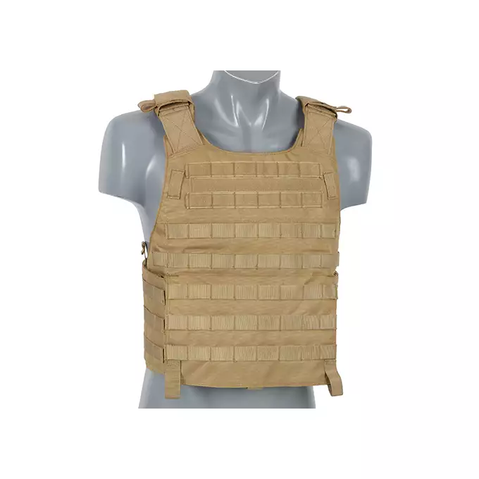 [Zestaw] Kamizelka taktyczna Goliath XL - TAN [8FIELDS] + Panel administracyjny - Coyote [8FIELDS] + Torba zrzutowa na magazynki - coyote [8FIELDS] + Prosta ładownica na naboje do strzelby - Coyote [8FIELDS] + MOLLE kangurowy panel przedni - Coyote [8FIELDS] + Duża zrywalna ładownica medyczna - Coyote [8FIELDS] + Potrójna ładownica na granaty 40mm - Coyote [8FIELDS] + Ładownica na radio PRC148/152 - Coyote [8FIELDS] + Wielozadaniowy plecak V2  - TAN [8FIELDS]