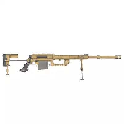 [Zestaw] Replika karabinu bolt-action ST200 Full Metal - Tan [S&amp;T] + Magazynek Mid-Cap do repliki karabinu wyborowego M200 [S&amp;T]