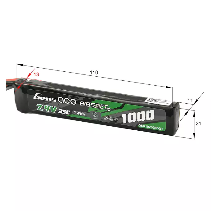 [Zestaw] CM.092 Spike's Tactical Assassin Carbine [EMG] + Akumulator airsoftowy 25C 1000mAh 2S1P 7.4V LiPo Gens ace G-Tech T-Plug + Mini ładowarka Gens ace Imars G-Tech