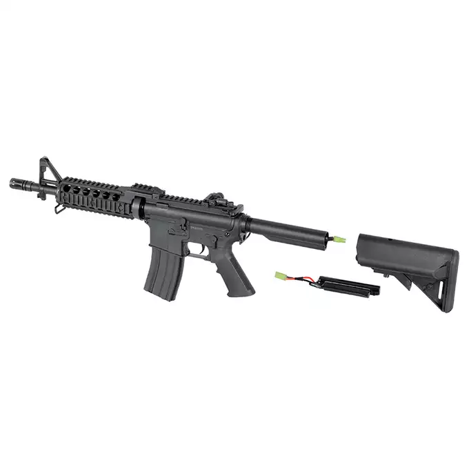 [Zestaw] CM.605 - Black [CYMA] + Akumulator airsoftowy 25C 1000mAh 3S1P 11.1V LiPo Gens ace G-Tech Tamiya + Mini ładowarka Gens ace Imars G-Tech