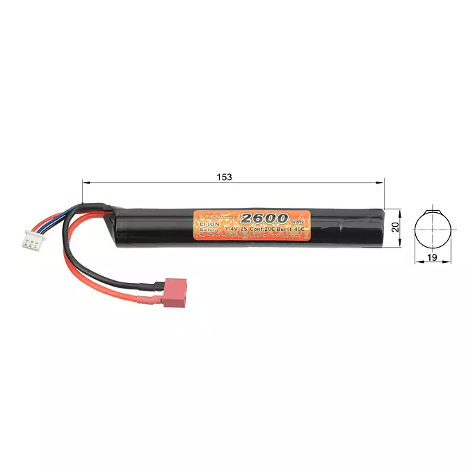 [Zestaw] AR15 Carbine AT-AR01E-CB [Arcturus] + Akumulator Li-ion 2600 mAh 7.4 V Stick T-Plug [VB] + Mini ładowarka Gens ace Imars G-Tech