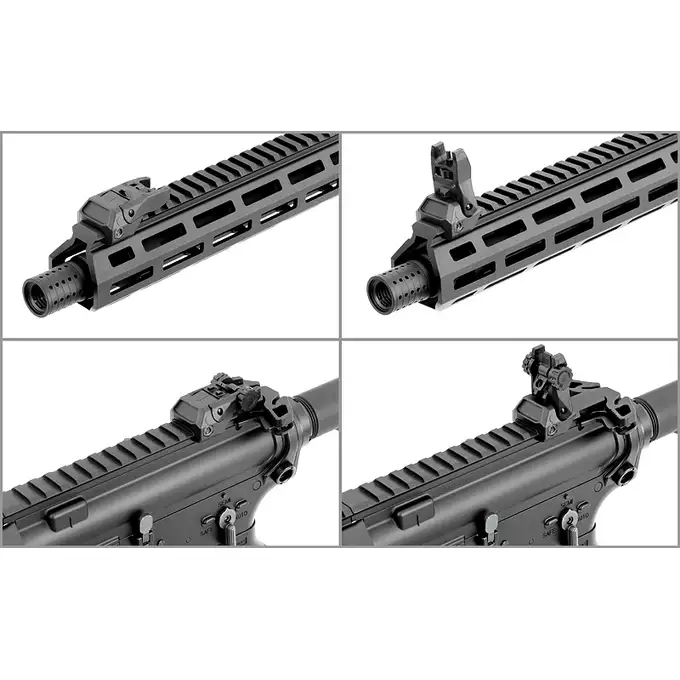 [Zestaw] M906D Full Metal ETU AEG Karabin AR15/M4 - Czarny [Double Eagle] + Akumulator airsoftowy 25C 1000mAh 3S1P 11.1V LiPo Gens ace G-Tech T-Plug + Mini ładowarka Gens ace Imars G-Tech