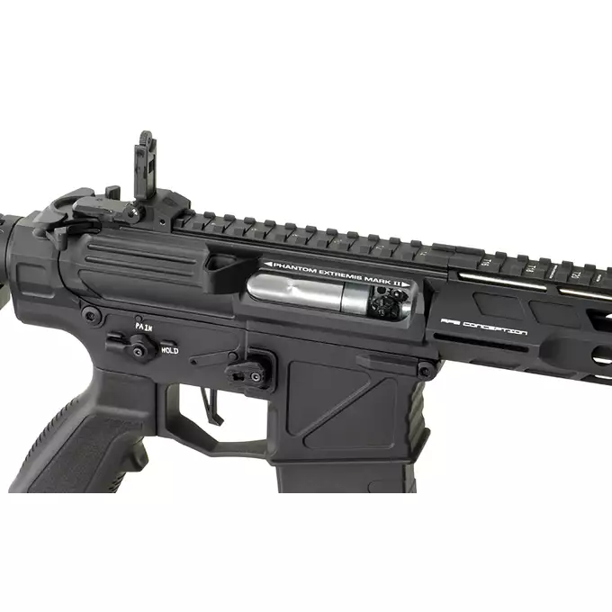 [Zestaw] Phantom Extremis SDU2.0 eSilver Edge - black [APS] + Akumulator airsoftowy 25C 1000mAh 3S1P 11.1V LiPo Gens ace G-Tech T-Plug + Mini ładowarka Gens ace Imars G-Tech