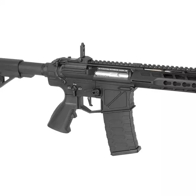 [Zestaw] Phantom Extremis SDU2.0 eSilver Edge - black [APS] + Akumulator airsoftowy 25C 1000mAh 3S1P 11.1V LiPo Gens ace G-Tech T-Plug + Mini ładowarka Gens ace Imars G-Tech