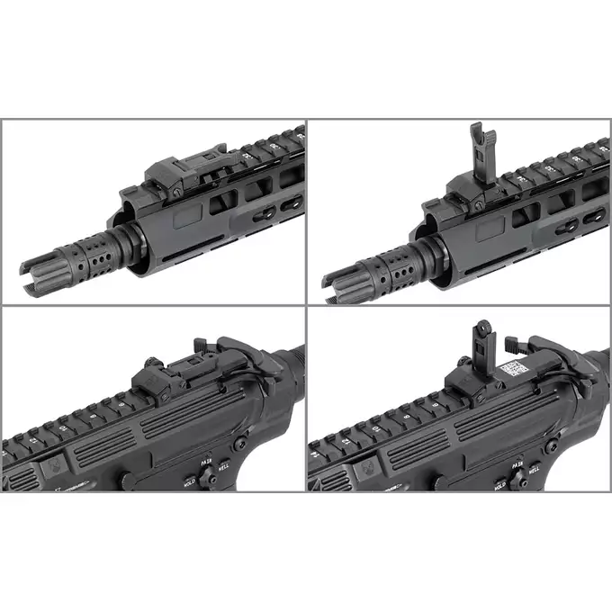 [Zestaw] Phantom Extremis SDU2.0 eSilver Edge - black [APS] + Akumulator airsoftowy 25C 1000mAh 3S1P 11.1V LiPo Gens ace G-Tech T-Plug + Mini ładowarka Gens ace Imars G-Tech