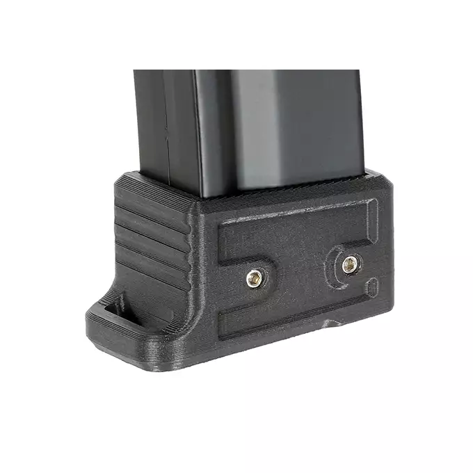 [Zestaw] Old School Prosty magazynek mid-cap 120 kulek do serii MP5 - Black [CYMA] + Stopka do magazynka MP5 [Hades Airsoft]