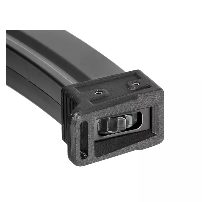 [Zestaw] Magazynek Mid-Cap na 95 kulek do MP5 [Fuxing] + Stopka do magazynka MP5 [Hades Airsoft]