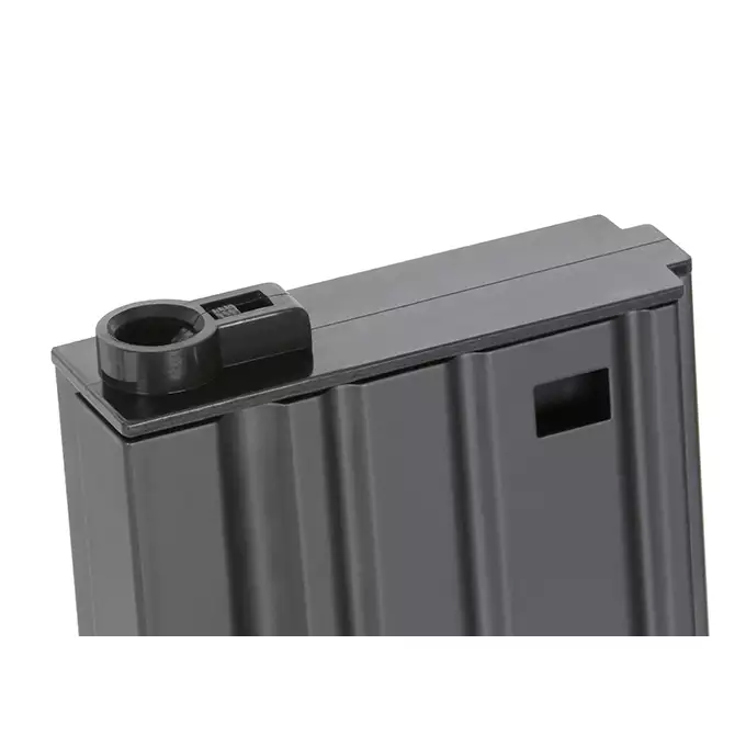 [Zestaw] SR25/AR10 Stalowy krótki magazynek na 40 kulek - Black [Double Bell] + Stopka do magazynka SR25 [Hades Airsoft]