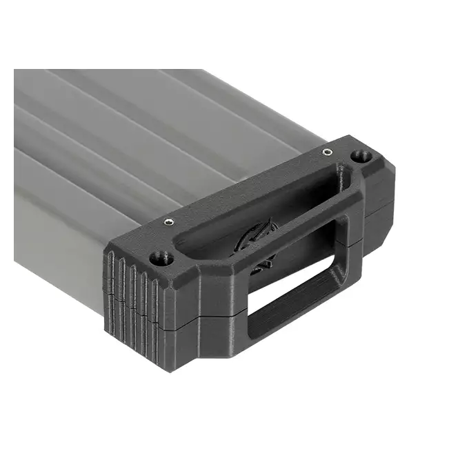 [Zestaw] Stalowy magazynek na 130 kulek do SR25/AR10 - Black [CYMA] + Stopka do magazynka SR25 [Hades Airsoft]