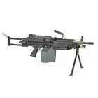 [Set] FN M249 Paratrooper Light Machine Gun Replica [A&amp;K] + 1500rd Electric Box Magazine (Compact size) for SAW - Khaki