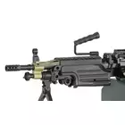 [Set] FN M249 Paratrooper Light Machine Gun Replica [A&amp;K] + 1500rd Electric Box Magazine (Compact size) for SAW - Khaki