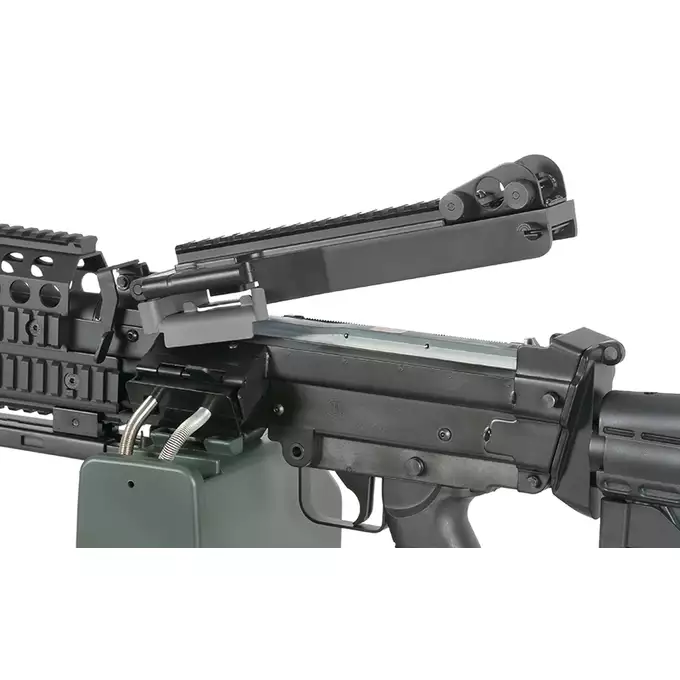 [Zestaw] Replika karabinu maszynowego FN MK46 MOD 0 SOCOM [A&amp;K] + Celownik kolimatorowy Centurion 1x30 [Vector Optics] + Powiększalnik Maverick Gen3 3x22 Magnifier MIL [Vector Optics]