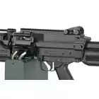 [Set] FN M249 Paratrooper Light Machine Gun Replica [A&amp;K] + 1500rd Electric Box Magazine (Compact size) for SAW - Khaki