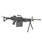 [Set] FN M249 MK1 Light Machine Gun Replica [A&amp;K] + 1500rd Electric Box Magazine (Compact size) for SAW - Khaki