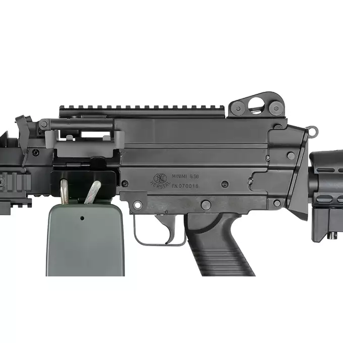 [Zestaw] Replika karabinu maszynowego FN MK46 MOD 0 SOCOM [A&amp;K] + Celownik kolimatorowy Centurion 1x30 [Vector Optics] + Powiększalnik Maverick Gen3 3x22 Magnifier MIL [Vector Optics]