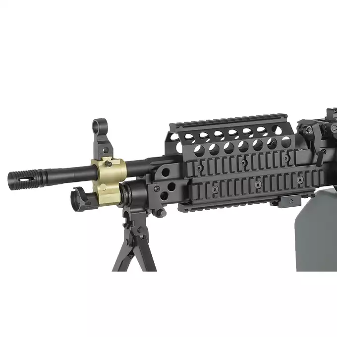 [Zestaw] Replika karabinu maszynowego FN MK46 MOD 0 SOCOM [A&amp;K] + Celownik kolimatorowy Centurion 1x30 [Vector Optics] + Powiększalnik Maverick Gen3 3x22 Magnifier MIL [Vector Optics]