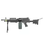 [Zestaw] Replika karabinu maszynowego FN MK46 MOD 0 SOCOM [A&amp;K] + Elektryczny magazynek pudełkowy 1500 kulek do SAW - Khaki