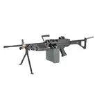 [Set] FN M249 MK1 Light Machine Gun Replica [A&amp;K] + 1500rd Electric Box Magazine (Compact size) for SAW - Khaki