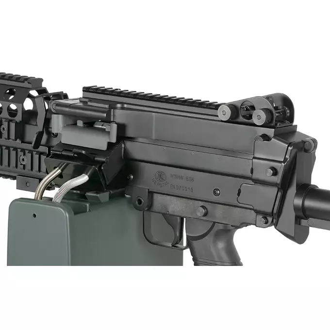 [Zestaw] Replika karabinu maszynowego FN MK46 MOD 0 SOCOM [A&amp;K] + Celownik kolimatorowy Centurion 1x30 [Vector Optics] + Powiększalnik Maverick Gen3 3x22 Magnifier MIL [Vector Optics]