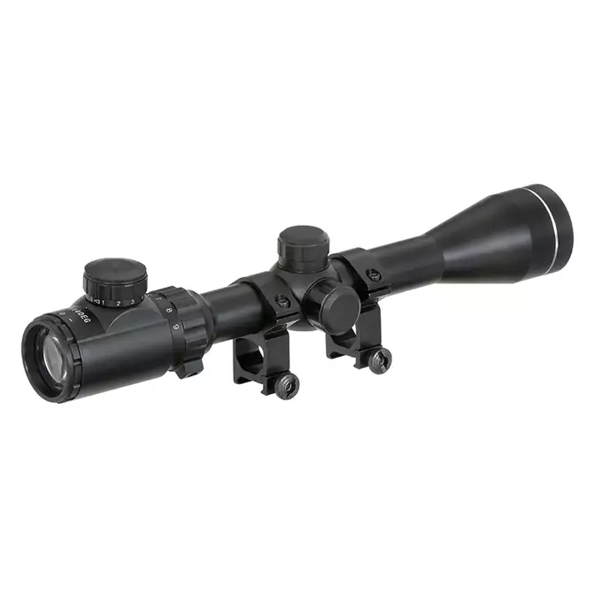 [Zestaw] Replika karabinu snajperskiego MP002B - Black [AGM] + Celownik optyczny 3-9x40E - Black [PCS]