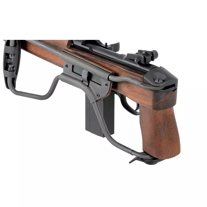 [Zestaw] Replika karabinka M1A1 Paratrooper - Real Wood [King Arms] + Magazynek Green Gaz 35 kulek do serii King Arms M1/M2 [King Arms]
