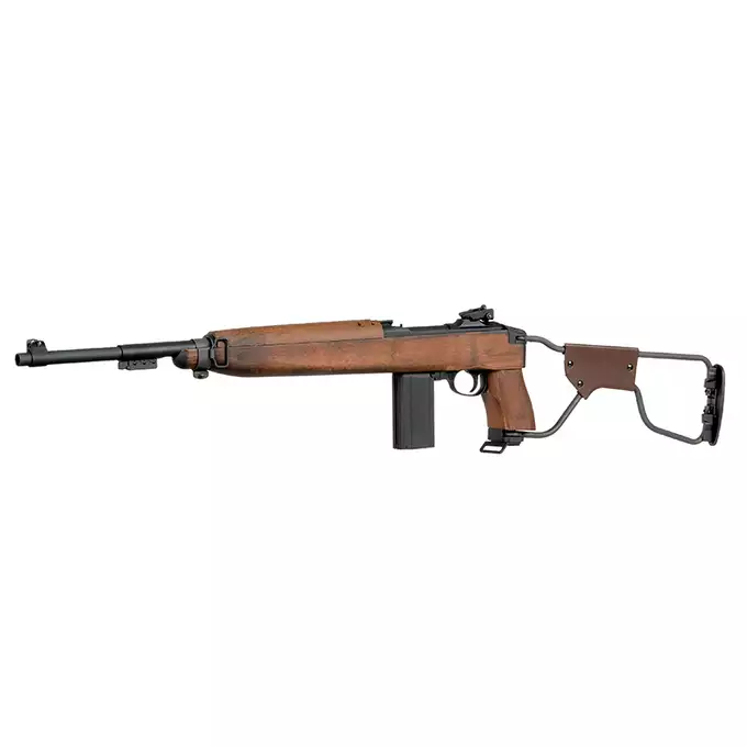 [Zestaw] Replika karabinka M1A1 Paratrooper - Real Wood [King Arms] + Magazynek Green Gaz 35 kulek do serii King Arms M1/M2 [King Arms]